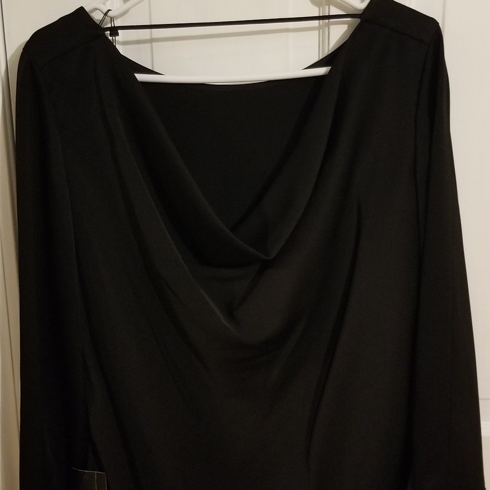 BCBG Draped Back Blouse